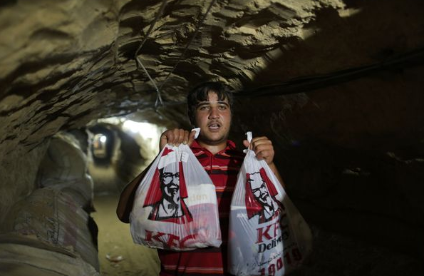 Gaza, Egypten, Smuggling, KFC